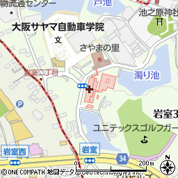 六三会大阪さやま病院周辺の地図