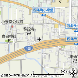 奈良県橿原市四条町669周辺の地図