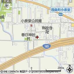 奈良県橿原市四条町700周辺の地図
