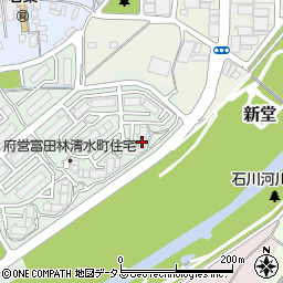 大阪府営富田林清水住宅周辺の地図