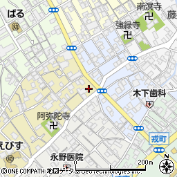 セブンイレブン泉大津下之町店周辺の地図