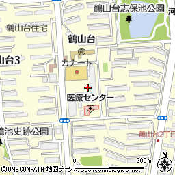 大阪府和泉市鶴山台周辺の地図