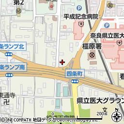 奈良県橿原市四条町630周辺の地図