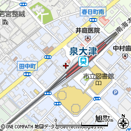 サンドラッグ泉大津駅前店周辺の地図