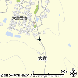 岡山県笠岡市大宜689-1周辺の地図