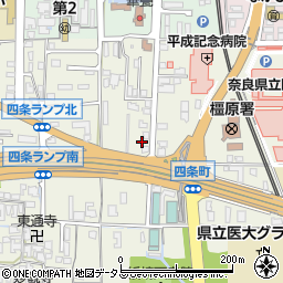 奈良県橿原市四条町632周辺の地図