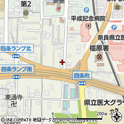 奈良県橿原市四条町633周辺の地図