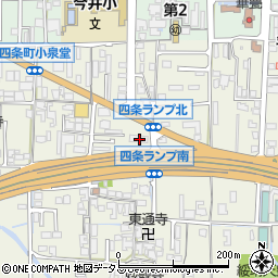 奈良県橿原市四条町654周辺の地図