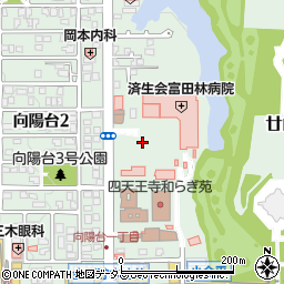 富田林病院周辺の地図