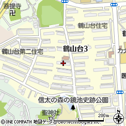 ＵＲ鶴山台８５号棟周辺の地図