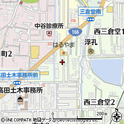 奈良県大和高田市栄町周辺の地図