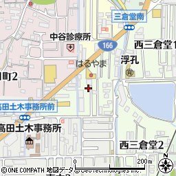 奈良県大和高田市栄町周辺の地図