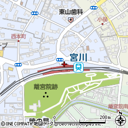 宮川駅周辺の地図