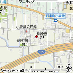 奈良県橿原市四条町685周辺の地図