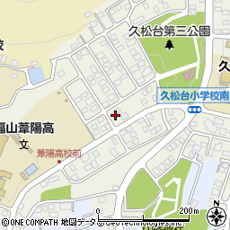 広島県福山市久松台周辺の地図