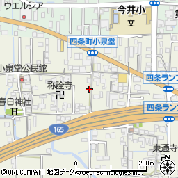 奈良県橿原市四条町668周辺の地図