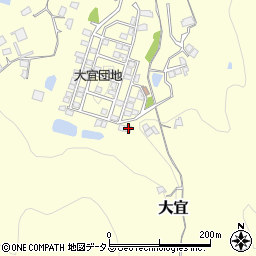 岡山県笠岡市大宜698-2周辺の地図