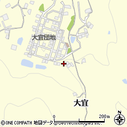 岡山県笠岡市大宜691周辺の地図