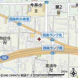 奈良県橿原市四条町652周辺の地図