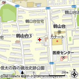 鶴山台第三住宅２２号棟周辺の地図
