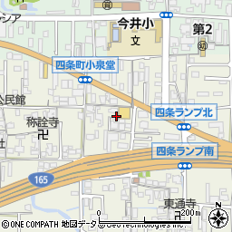 奈良県橿原市四条町662周辺の地図