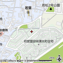 大阪府営富田林清水住宅周辺の地図