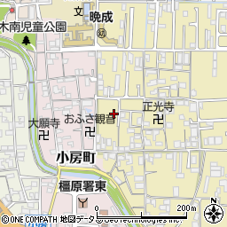 奈良県橿原市縄手町104-2周辺の地図