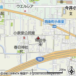 奈良県橿原市四条町684周辺の地図