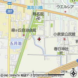 奈良県橿原市四条町741周辺の地図