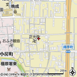 奈良県橿原市縄手町128周辺の地図