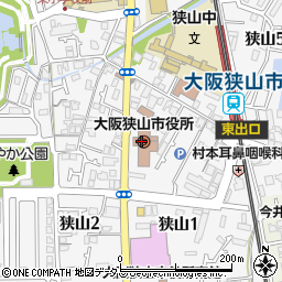 大阪狭山市役所　ごみホットライン周辺の地図