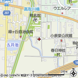 奈良県橿原市四条町738周辺の地図