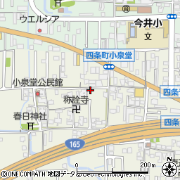 奈良県橿原市四条町672周辺の地図