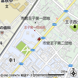 和泉市消防署北分署周辺の地図