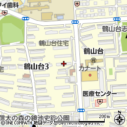 鶴山台第三住宅２１号棟周辺の地図