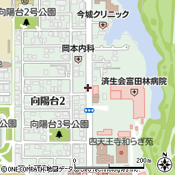 富田林病院前周辺の地図