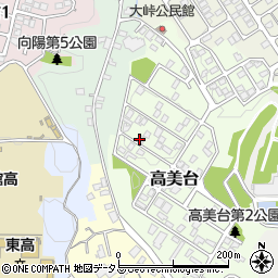 広島県福山市高美台周辺の地図