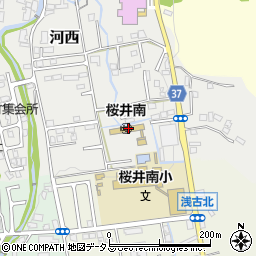 桜井市立幼稚園桜井南幼稚園周辺の地図