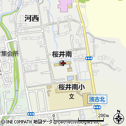 桜井市立幼稚園桜井南幼稚園周辺の地図