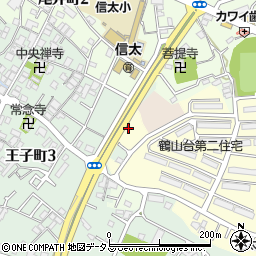 和泉市立保育園鶴山台第二保育園周辺の地図