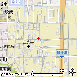 奈良県橿原市縄手町124-1周辺の地図