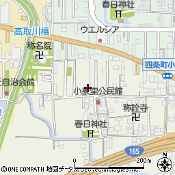 奈良県橿原市四条町768周辺の地図