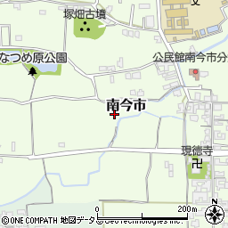 奈良県葛城市南今市周辺の地図