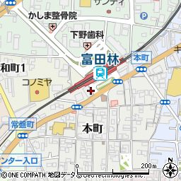 関西みらい銀行富田林支店 ＡＴＭ周辺の地図