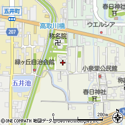 奈良県橿原市四条町749周辺の地図