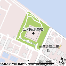 忠岡新浜緑地周辺の地図