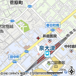 シャルマンフジスマート泉大津駅前周辺の地図