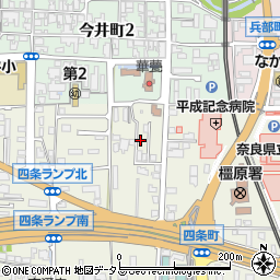 奈良県橿原市四条町815周辺の地図