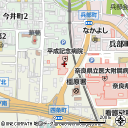 奈良県橿原市四条町827周辺の地図