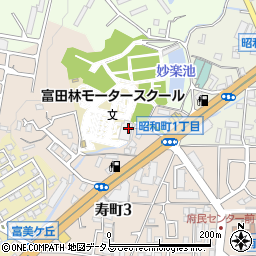富田林モータースクール周辺の地図